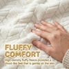 Superior Hope Herringbone Fluffy Fleece Blanket, Soft Plush Embossed Chevron Throw for Couch, Bed and Living Room Decor, Bedroom Essentials, Cozy Lightweight All Season Cover, King Size, Charcoal(Ivory)