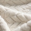 Superior Hope Herringbone Fluffy Fleece Blanket, Soft Plush Embossed Chevron Throw for Couch, Bed and Living Room Decor, Bedroom Essentials, Cozy Lightweight All Season Cover, King Size, Charcoal(Ivory)
