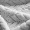 Superior Hope Herringbone Fluffy Fleece Blanket, Soft Plush Embossed Chevron Throw for Couch, Bed and Living Room Decor, Bedroom Essentials, Cozy Lightweight All Season Cover, King Size, Charcoal(Platinum)