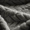 Superior Hope Herringbone Fluffy Fleece Blanket, Soft Plush Embossed Chevron Throw for Couch, Bed and Living Room Decor, Bedroom Essentials, Cozy Lightweight All Season Cover, King Size, Charcoal(Charcoal)