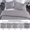 Superior Modal from Beechwood 400 Thread Count Duvet Cover Set, Silky Soft Cool Bedding Essentials, Sateen Weave, Set Includes 1 Duvet Cover with Button Closure, 1 Pillow Sham, Twin/Twin XL, White(Grey)