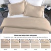 Superior Modal from Beechwood 400 Thread Count Duvet Cover Set, Silky Soft Cool Bedding Essentials, Sateen Weave, Set Includes 1 Duvet Cover with Button Closure, 1 Pillow Sham, Twin/Twin XL, White(Linen)