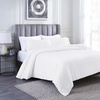 Superior Modal from Beechwood 400 Thread Count Duvet Cover Set, Silky Soft Cool Bedding Essentials, Sateen Weave, Set Includes 1 Duvet Cover with Button Closure, 1 Pillow Sham, Twin/Twin XL, White(White)