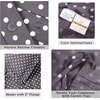 Superior Polka Dot Cotton Blend 600 Thread Count Duvet Cover Set, Oversized Comforter Cover, Retro Bedding Essentials, Button Closure, Includes 1 Duvet Cover, 2 Pillow Shams, Full/Queen, Lilac(Grey – Z)