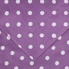 Superior Polka Dot Cotton Blend 600 Thread Count Duvet Cover Set, Oversized Comforter Cover, Retro Bedding Essentials, Button Closure, Includes 1 Duvet Cover, 2 Pillow Shams, Full/Queen, Lilac(Lilac – Z)