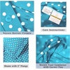 Superior Polka Dot Cotton Blend 600 Thread Count Duvet Cover Set, Oversized Comforter Cover, Retro Bedding Essentials, Button Closure, Includes 1 Duvet Cover, 2 Pillow Shams, Full/Queen, Lilac(Aqua – Z)