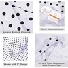 Superior Polka Dot Cotton Blend 600 Thread Count Duvet Cover Set, Oversized Comforter Cover, Retro Bedding Essentials, Button Closure, Includes 1 Duvet Cover, 2 Pillow Shams, Full/Queen, Lilac(White – Z)