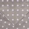 Superior Polka Dot Cotton Blend 600 Thread Count Duvet Cover Set, Oversized Comforter Cover, Retro Bedding Essentials, Button Closure, Includes 1 Duvet Cover, 2 Pillow Shams, Full/Queen, Lilac(Light Grey)