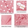 Superior Polka Dot Cotton Blend 600 Thread Count Duvet Cover Set, Oversized Comforter Cover, Retro Bedding Essentials, Button Closure, Includes 1 Duvet Cover, 2 Pillow Shams, Full/Queen, Lilac(Pink – Z)