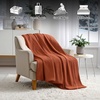 Superior Victoria Heavyweight Reversible Fleece Blanket – Soft Ultra-Soft, Fluffy Double-Layer Mink Blanket Throw for Couch, Bed and Living Room Decor – Cozy, Warm & Heavy Bed Cover, Twin Size, Rust(Rust)