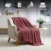 Superior Victoria Heavyweight Reversible Fleece Blanket – Soft Ultra-Soft, Fluffy Double-Layer Mink Blanket Throw for Couch, Bed and Living Room Decor – Cozy, Warm & Heavy Bed Cover, Twin Size, Rust(Dusty Rose)