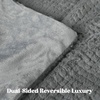 Superior Victoria Heavyweight Reversible Fleece Blanket – Soft Ultra-Soft, Fluffy Double-Layer Mink Blanket Throw for Couch, Bed and Living Room Decor – Cozy, Warm & Heavy Bed Cover, Twin Size, Rust(Grey)