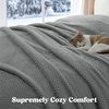Superior Victoria Heavyweight Reversible Fleece Blanket – Soft Ultra-Soft, Fluffy Double-Layer Mink Blanket Throw for Couch, Bed and Living Room Decor – Cozy, Warm & Heavy Bed Cover, Twin Size, Rust(Grey)
