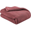 Superior Victoria Heavyweight Reversible Fleece Blanket – Soft Ultra-Soft, Fluffy Double-Layer Mink Blanket Throw for Couch, Bed and Living Room Decor – Cozy, Warm & Heavy Bed Cover, Twin Size, Rust(Dusty Rose)