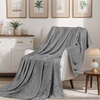 Superior Fleece Blanket, Plush, Fluffy, Soft, Decorative Blankets for Bedroom, Sofa, Fuzzy Bedding, Cute Woven Room Decor, Beautiful Cover, Comfort Essentials, Polka Dot, Throw, Winter Blue(Grey)