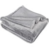 Superior Fleece Blanket, Plush, Fluffy, Soft, Decorative Blankets for Bedroom, Sofa, Fuzzy Bedding, Cute Woven Room Decor, Beautiful Cover, Comfort Essentials, Polka Dot, Throw, Winter Blue(Solid-grey)