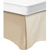 Superior Premium Combed Cotton, Bed Skirt with 15″ Drop, Classic Pleated Sides and Split Corners to Accommodate Bed Posts, Mocha – King(Ivory)