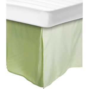 Superior Premium Combed Cotton, Bed Skirt with 15″ Drop, Classic Pleated Sides and Split Corners to Accommodate Bed Posts, Mocha – King(Mint)