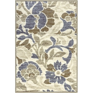 Superior Indoor Non-Slip Area Rug or Runner, Vintage Floor Decor, Traditional Floral Scroll Rug for Living Room, Bedroom, Kitchen, Dining Room, Foam Backing, Roselyn Collection, 2′ x 3′, Baige(2′ x 3′ (Rectangular))
