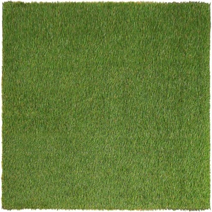 Superior Artificial Grass Indoor Outdoor Area Rug, Faux Turf, Fake Grass for Backyard, Playground, Patio, Dog Pet Training, Synthetic Lawn, Floor Decor, Rubber Back, 1′ x 1′, Grass Green