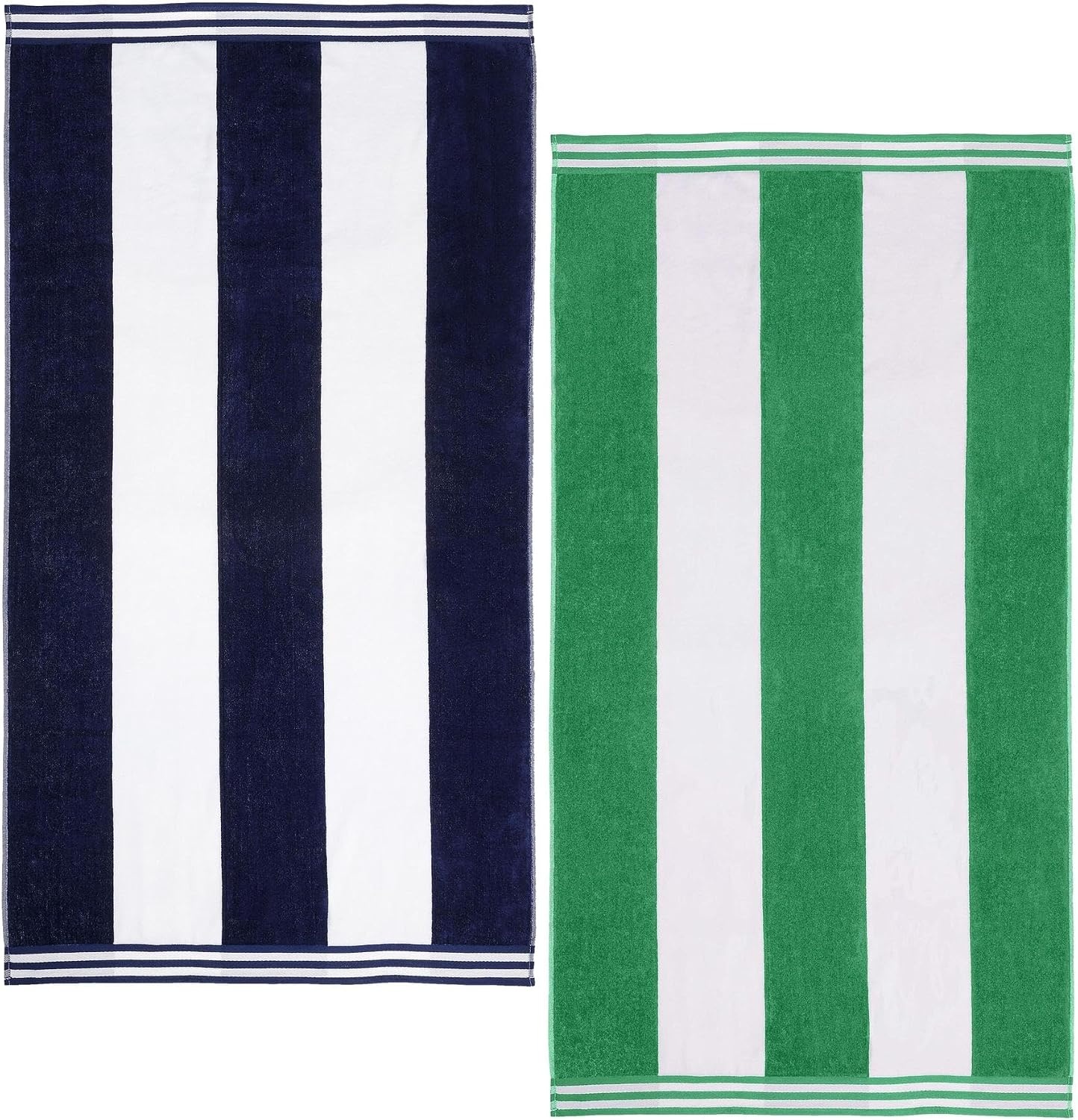 image:imageSuperior Cabana Stripe Oversized Cotton Beach Towels 4 Pc MultiColorMulticolor 1