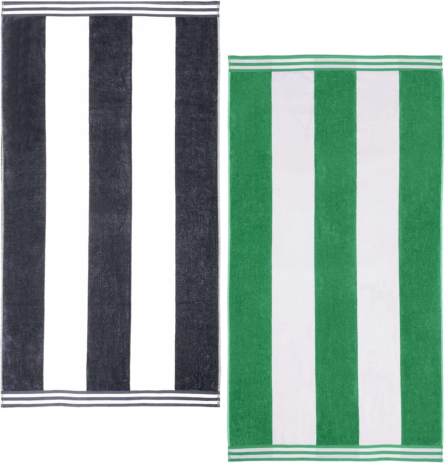image:imageSuperior Cabana Stripe Oversized Cotton Beach Towels 4 Pc MultiColorMulticolor 2