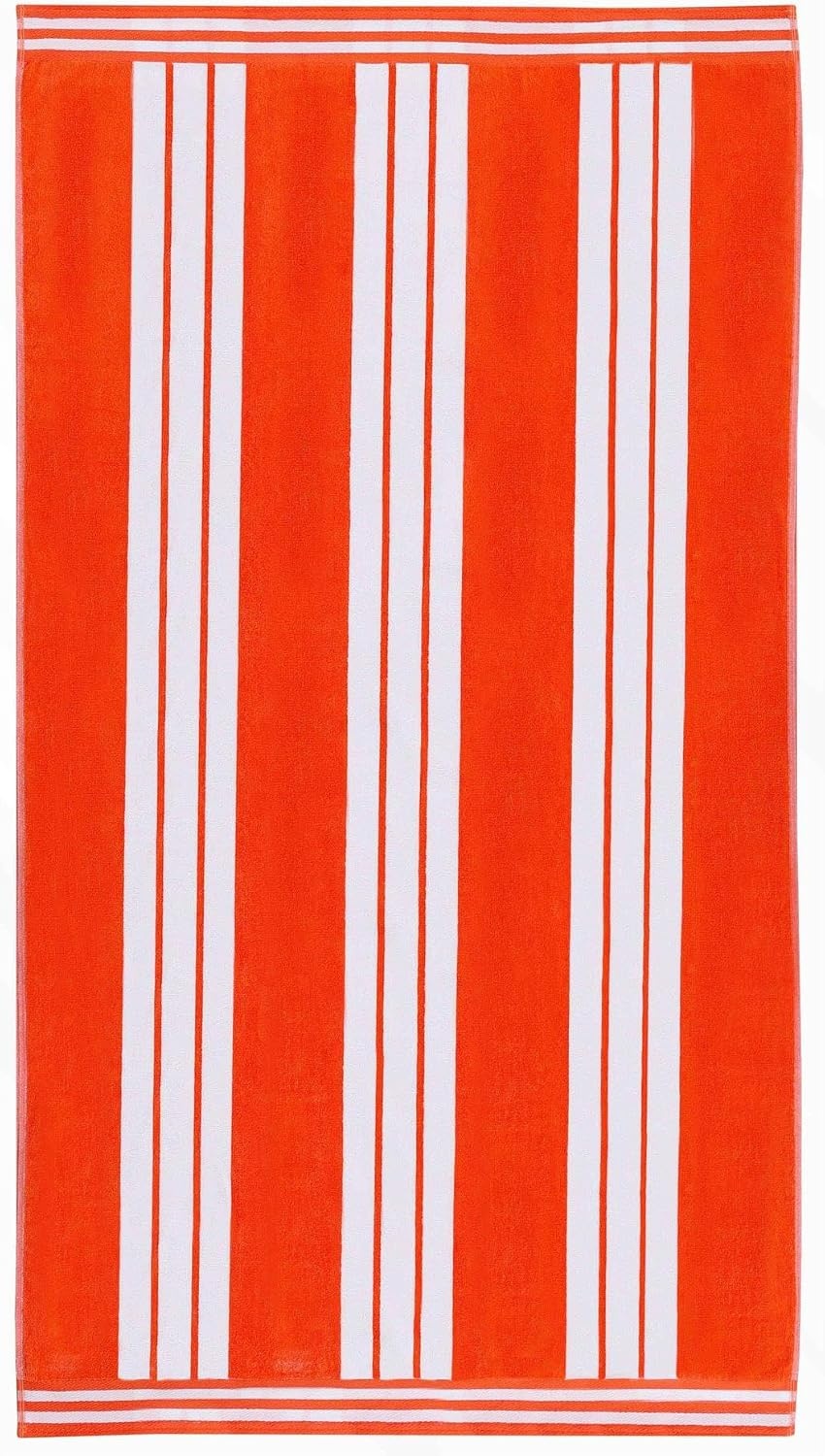 image:imageSuperior Striped Cotton Reversible Beach Towel Set 6 PC Multi ColorCoral