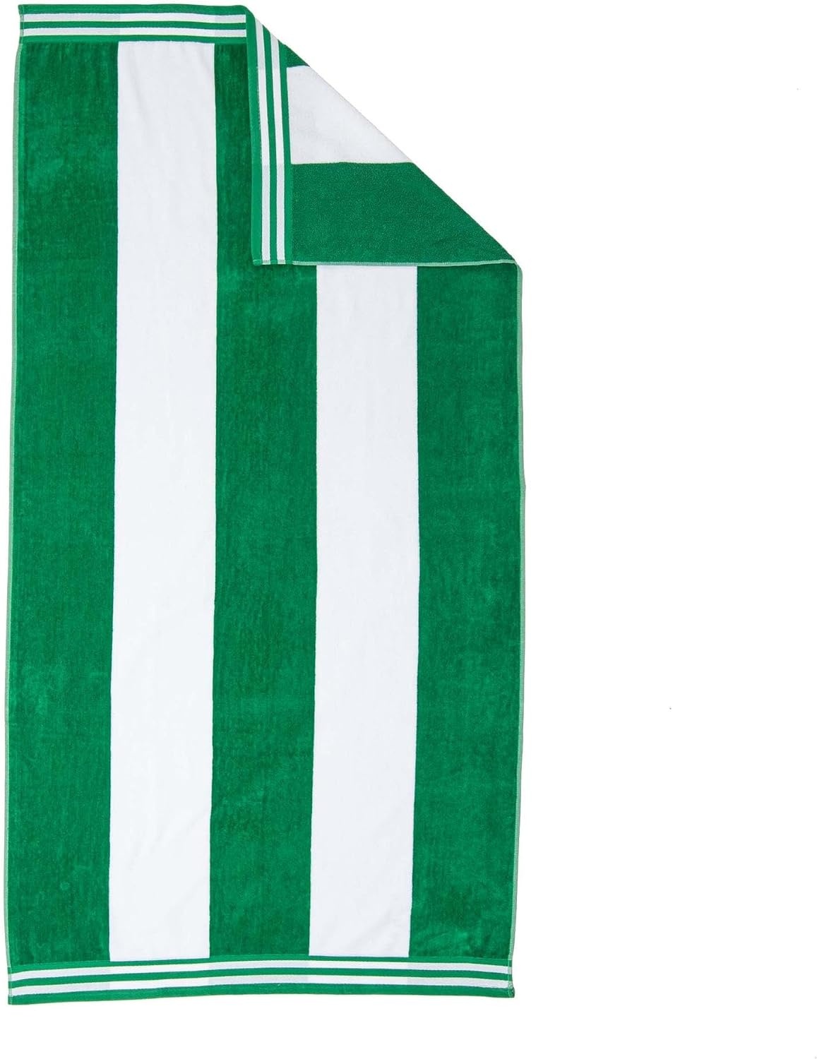 image:imageSuperior Striped Cotton Reversible Beach Towel Set 6 PC Multi ColorDark Green