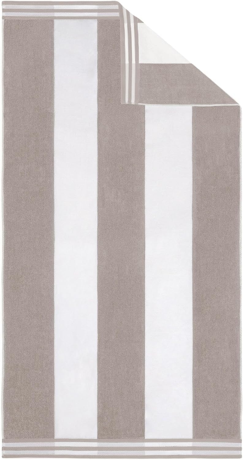 image:imageSuperior Striped Cotton Reversible Beach Towel Set 6 PC Multi ColorLight Grey