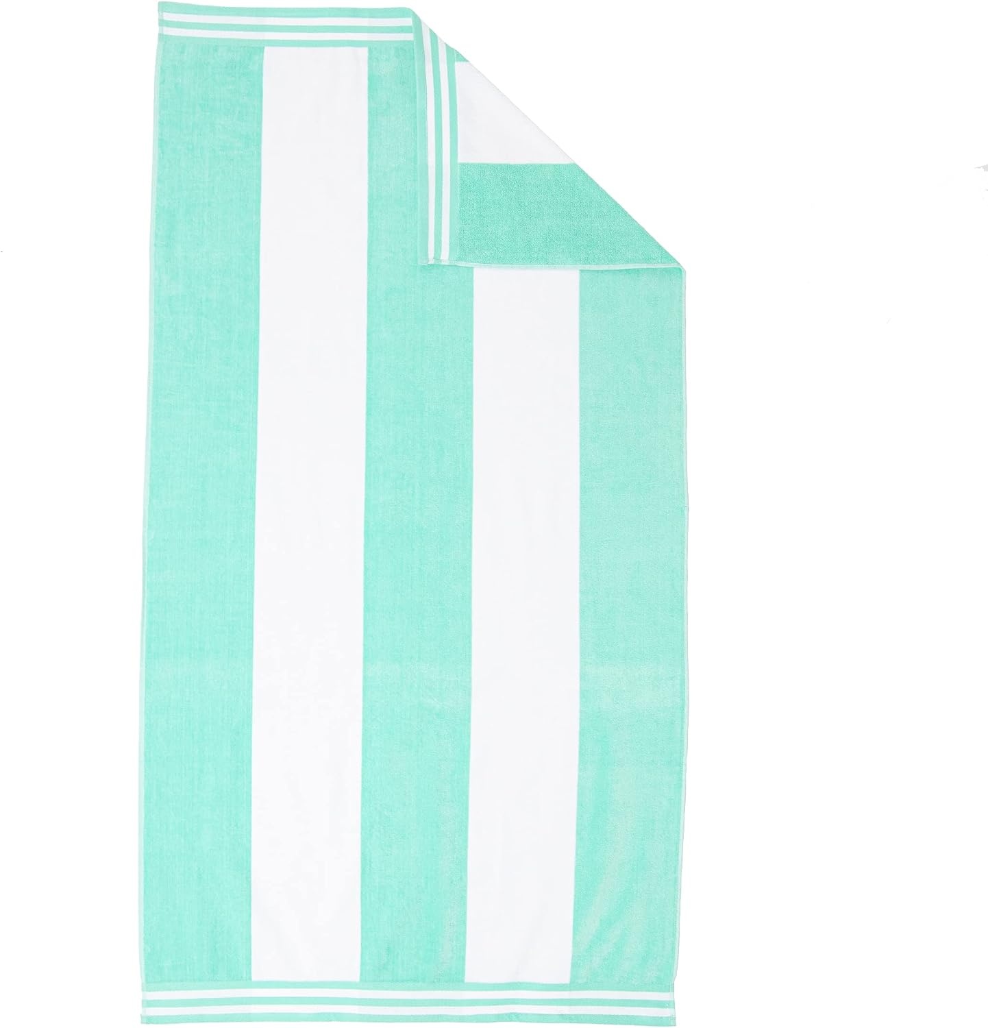 image:imageSuperior Striped Cotton Reversible Beach Towel Set 6 PC Multi ColorMint