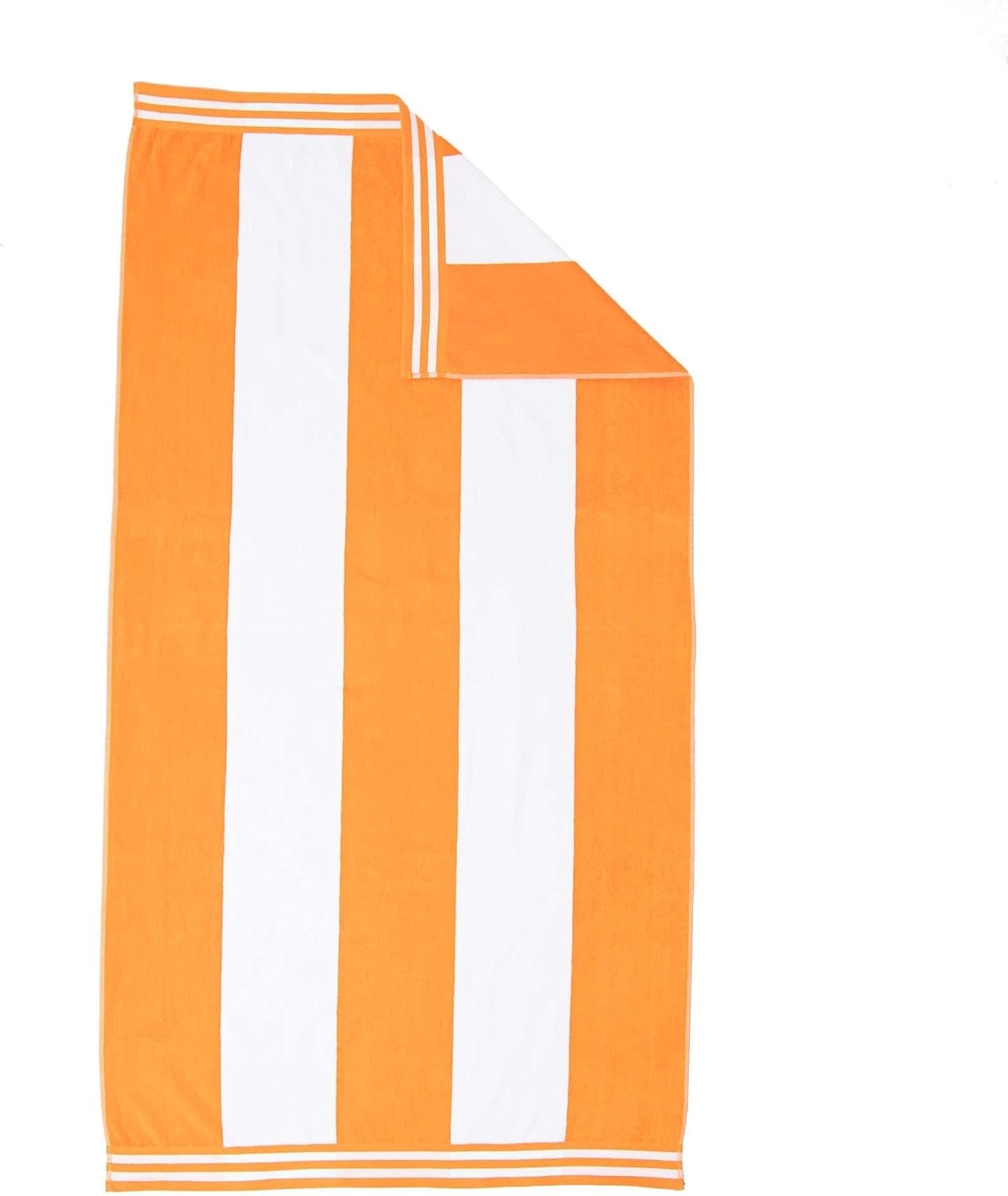 image:imageSuperior Striped Cotton Reversible Beach Towel Set 6 PC Multi ColorOrange