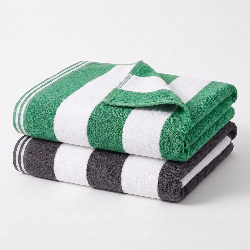 image:imageSuperior Striped Cotton Reversible Beach Towel Set 6 PC Multi ColorMulticolor 3