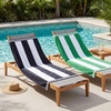 Superior Cabana Stripe Oversized Cotton Beach Towels, 4 Pc, Multi-Color(Multicolor 2)