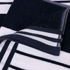 Superior Striped Cotton Reversible Beach Towel Set, 6 PC, Multi Color(Blue)