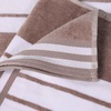 Superior Striped Cotton Reversible Beach Towel Set, 6 PC, Multi Color(Taupe)