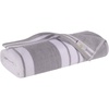 Superior Striped Cotton Reversible Beach Towel Set, 6 PC, Multi Color(Light Grey)
