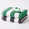 Superior Striped Cotton Reversible Beach Towel Set, 6 PC, Multi Color(Multicolor 3)