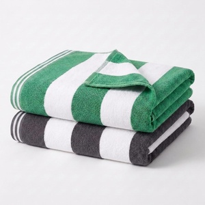 Superior Cabana Stripe Oversized Cotton Beach Towels, 4 Pc, Multi-Color(Multicolor 2)