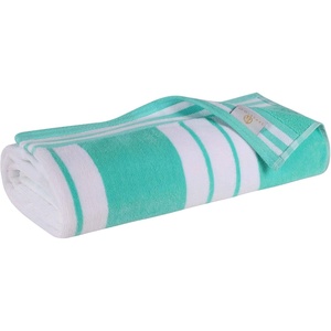 Superior Striped Cotton Reversible Beach Towel Set, 6 PC, Multi Color(Mint)
