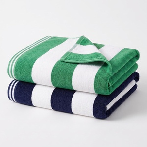 Superior Striped Cotton Reversible Beach Towel Set, 6 PC, Multi Color(Multicolor 1)