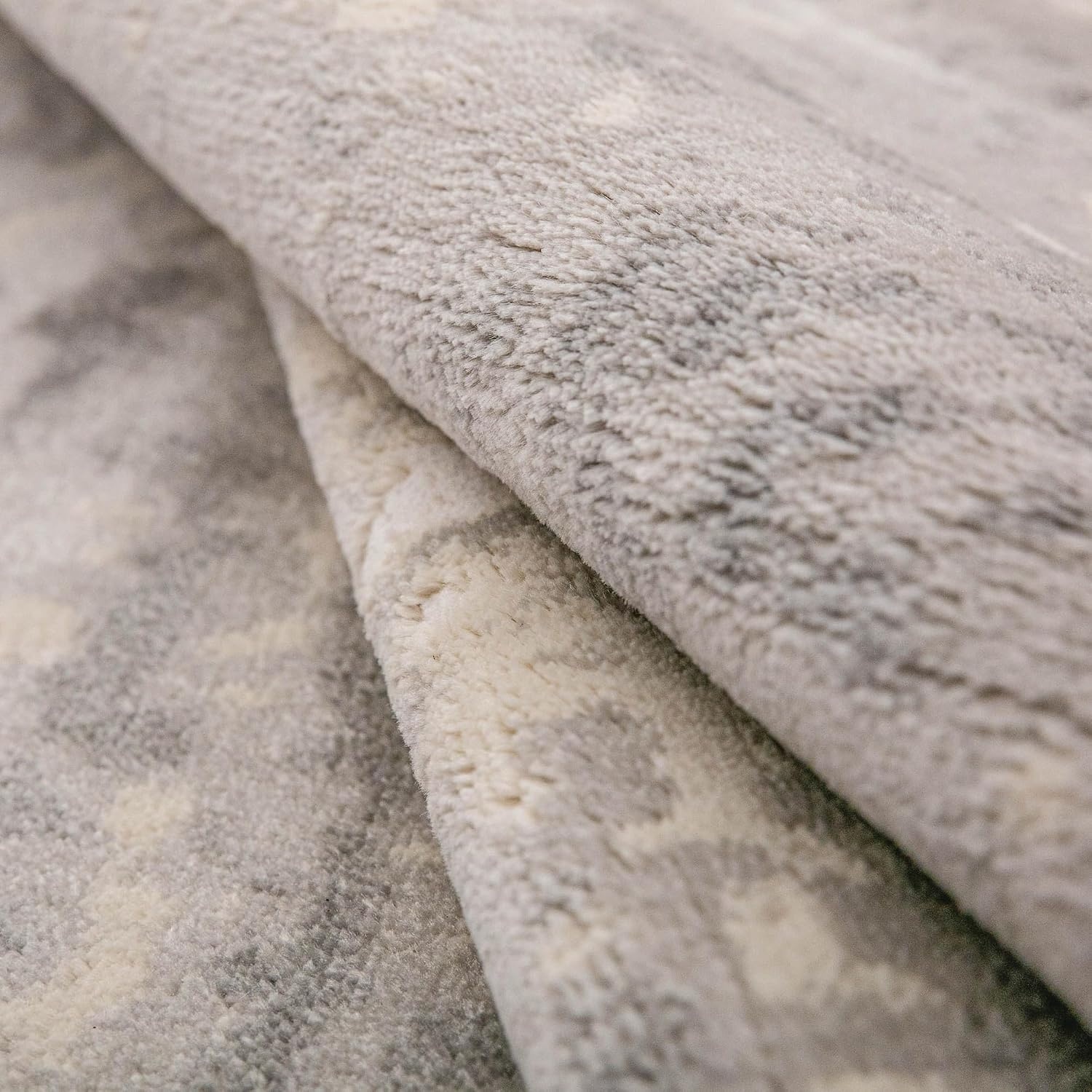 image:imageSUPERIOR Indoor Area Rug Jute Backed Modern Abstract Rugs for Living Room Dining Kitchen Office Bedroom Hardwood Floor Decor Afton Collection Cool Grey 5x8Cool Grey