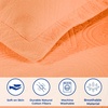 SUPERIOR 2 Piece Celtic Circles Cotton Bedspread Set, Decorative Bed Spread, Home Bed Decor, 1 Pillow Sham, Medium Weight Blanket, Matelasse Coverlet Bedding, Wedding Ring Design, Full, Charcoal(Salmon)