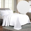 SUPERIOR 2 Piece Celtic Circles Cotton Bedspread Set, Decorative Bed Spread, Home Bed Decor, 1 Pillow Sham, Medium Weight Blanket, Matelasse Coverlet Bedding, Wedding Ring Design, Full, Charcoal(White)