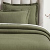 SUPERIOR 2 Piece Celtic Circles Cotton Bedspread Set, Decorative Bed Spread, Home Bed Decor, 1 Pillow Sham, Medium Weight Blanket, Matelasse Coverlet Bedding, Wedding Ring Design, Full, Charcoal(Olive Green)