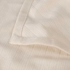 SUPERIOR Milan Cotton Blanket, for Picnic, Beach, Traveling or Camping, Bedroom Decor, Essentials, Cover for Bed, Couch, Lounging, Textured Jacquard, Striped Woven Blanket, California King, White(Ivory)