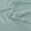 SUPERIOR Milan Cotton Blanket, for Picnic, Beach, Traveling or Camping, Bedroom Decor, Essentials, Cover for Bed, Couch, Lounging, Textured Jacquard, Striped Woven Blanket, California King, White(Aqua)