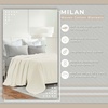 SUPERIOR Milan Cotton Blanket, for Picnic, Beach, Traveling or Camping, Bedroom Decor, Essentials, Cover for Bed, Couch, Lounging, Textured Jacquard, Striped Woven Blanket, California King, White(Ivory)