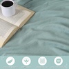 SUPERIOR Milan Cotton Blanket, for Picnic, Beach, Traveling or Camping, Bedroom Decor, Essentials, Cover for Bed, Couch, Lounging, Textured Jacquard, Striped Woven Blanket, California King, White(Aqua)