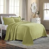 SUPERIOR 2 Piece Celtic Circles Cotton Bedspread Set, Decorative Bed Spread, Home Bed Decor, 1 Pillow Sham, Medium Weight Blanket, Matelasse Coverlet Bedding, Wedding Ring Design, Full, Charcoal(Sweet Pea)