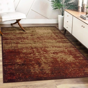 SUPERIOR Indoor Area Rug, Jute Backed Modern Abstract Rugs for Living Room, Dining, Kitchen, Office, Bedroom, Hardwood Floor Decor, Afton Collection Cool Grey – 5’x8′(Auburn)